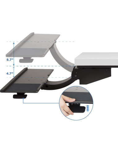 Bandeja de Teclado Ajustable Mount-It! MI-7139 67.3 cm