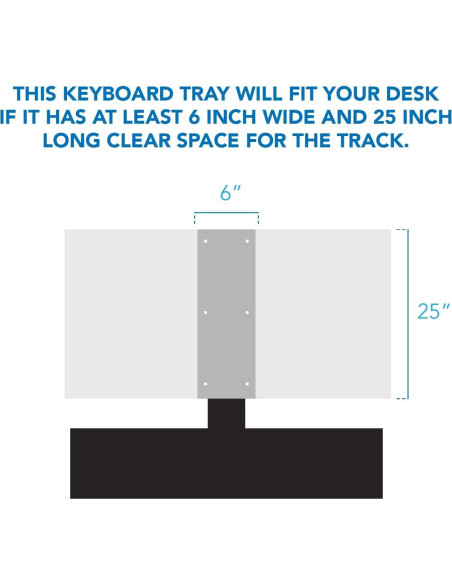 Bandeja de Teclado Ajustable Mount-It! MI-7139 67.3 cm