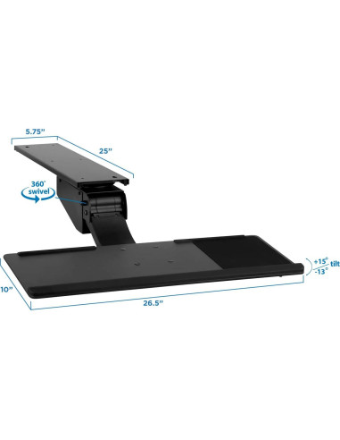 Bandeja de Teclado Ajustable Mount-It! MI-7139 67.3 cm