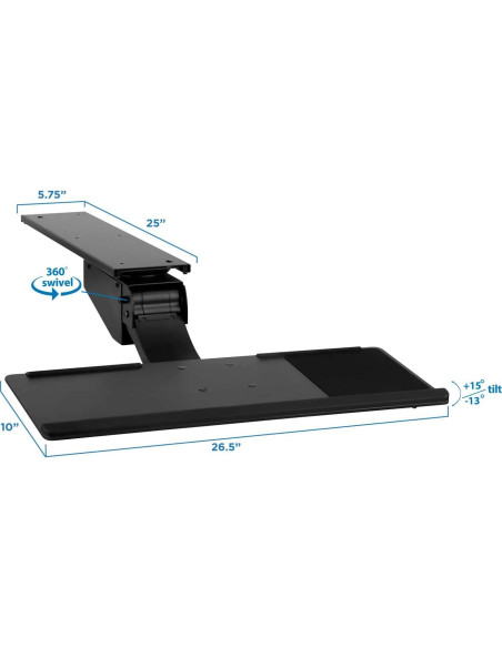 Bandeja de Teclado Ajustable Mount-It! MI-7139 67.3 cm