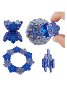 Set de 12 Juguetes Antiestrés Magnéticos Jzaaaspi Azul