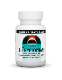 L-Tryptophan Source Naturals 500 mg 30 Tabletas para Sueño