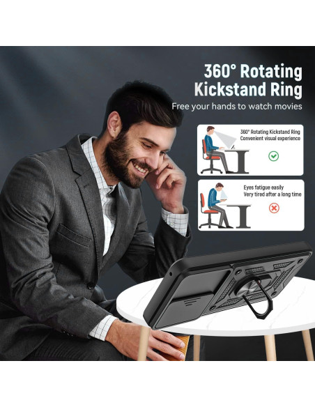 Funda Protectora AKINIK para Moto G Stylus 4G 2023 - Negro