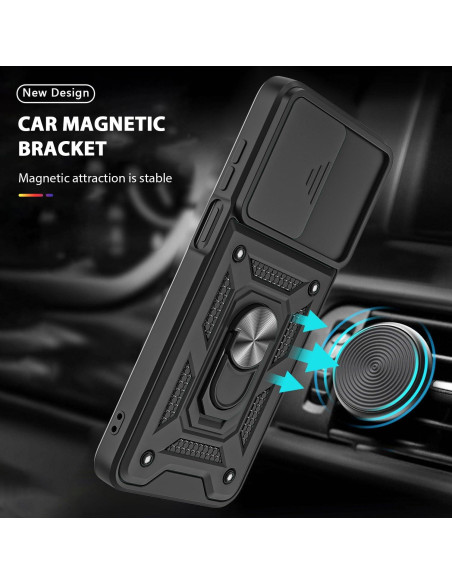 Funda Protectora AKINIK para Moto G Stylus 4G 2023 - Negro