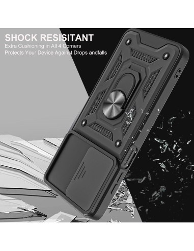 Funda Protectora AKINIK para Moto G Stylus 4G 2023 - Negro