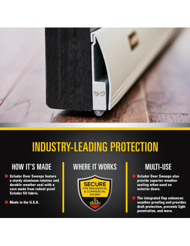 Barrera de Plagas Xcluder Versa-Line 91.4 cm Aluminio Ajustable