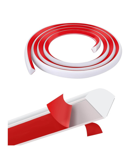 Moldura Cuarterón Autoadhesiva Gaahing 1.27 cm x 99.06 cm Caucho Flexible