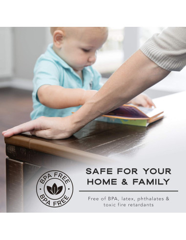 Bebe Earth - Protectores de Esquinas y Bordes para Bebés - 16 Unidades - Seguridad Muebles - Color Negro