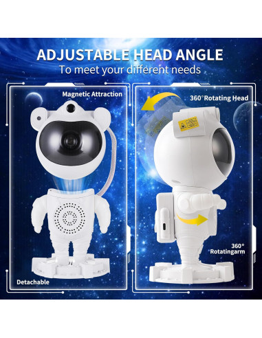 Proyector de Astronauta Galáctico 2.0 con Altavoz Bluetooth