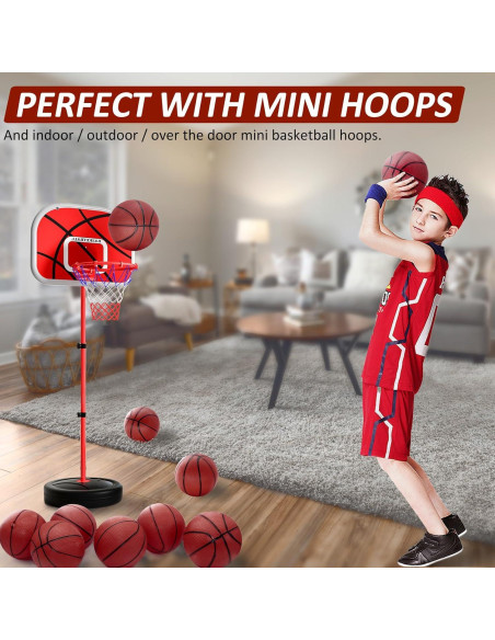 Set de 40 Balones de Baloncesto Mini 15.24 cm Oleitodh