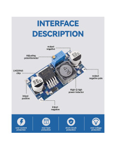 Paquete de 10 Reguladores de Voltaje LM2596 Ajustable 3-40V 2