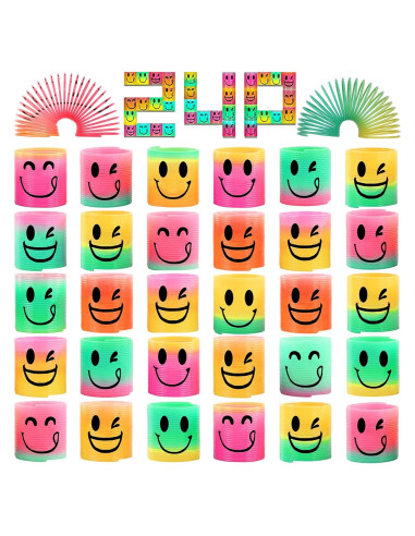 Mini Resortes de Colores AZEN 24 Pcs para Niños 3-8 Años