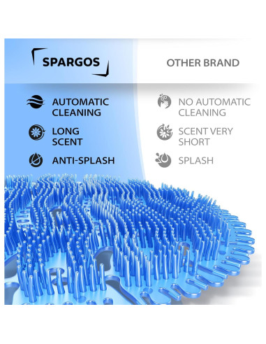 Desodorante de Pantalla de Urinal Spargos Azul - 12 Pastillas