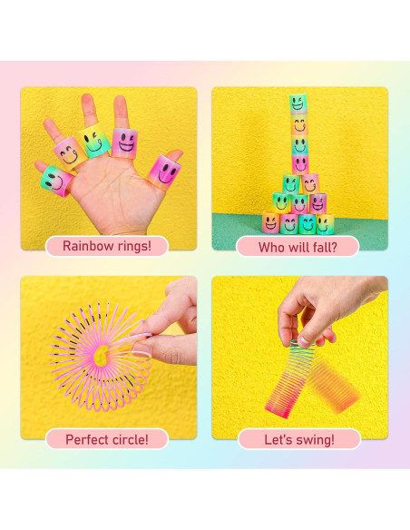 Mini Resortes de Colores AZEN 24 Pcs para Niños 3-8 Años