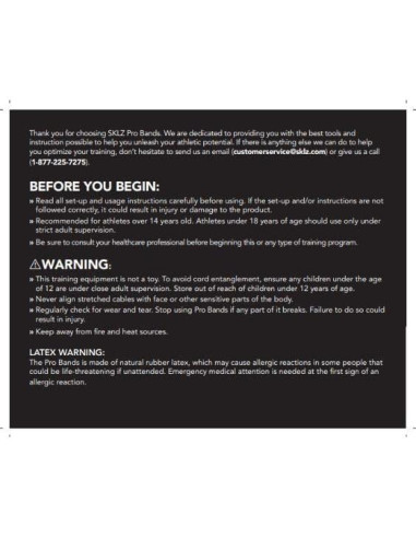 Banda de Resistencia SKLZ Pro Mediana 102 cm para Entrenamiento