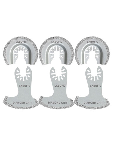 Juego de 6 Cuchillas Oscilantes de Diamante LABOFiC 2.54mm