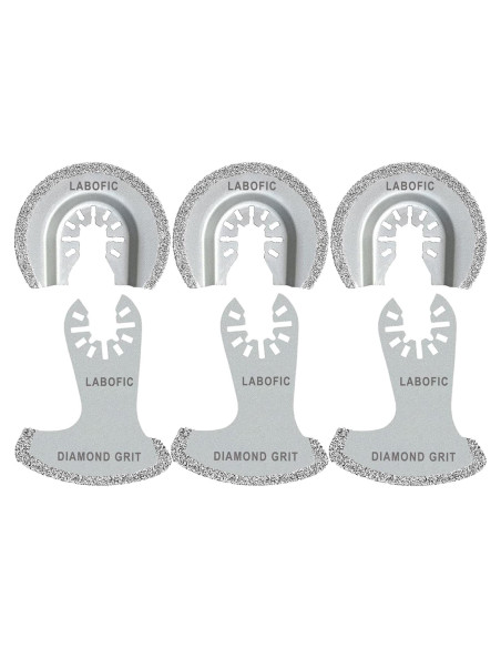 Juego de 6 Cuchillas Oscilantes de Diamante LABOFiC 2.54mm