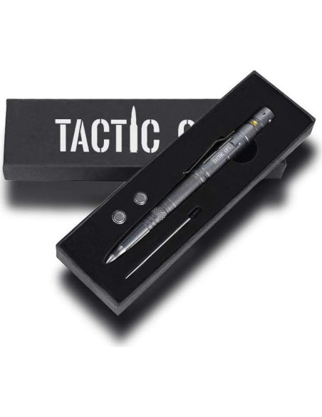 Bolígrafo Táctico de Autodefensa Tactic Ops con Linterna LED