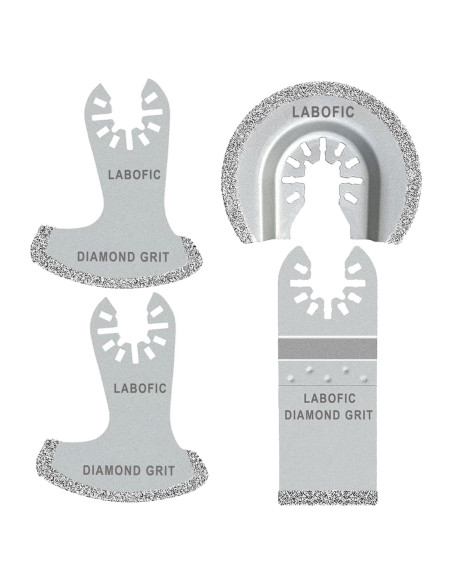 Juego de 4 Hojas de Sierra Oscilante de Diamante LABOFiC Juego de 4 Hojas de Sierra Oscilante de Diamante LABOFiC