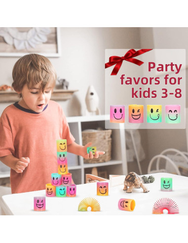 Mini Resortes de Colores AZEN 24 Pcs para Niños 3-8 Años