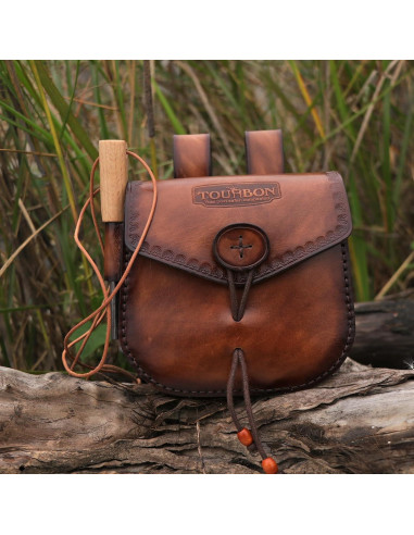 Funda de Cinturón de Cuero Tourbon para Multiherramienta EDC