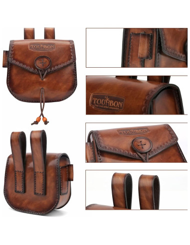 Funda de Cinturón de Cuero Tourbon para Multiherramienta EDC