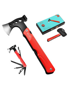 Hacha Multiherramienta RoverTac 14-en-1 para Camping y Supervivencia