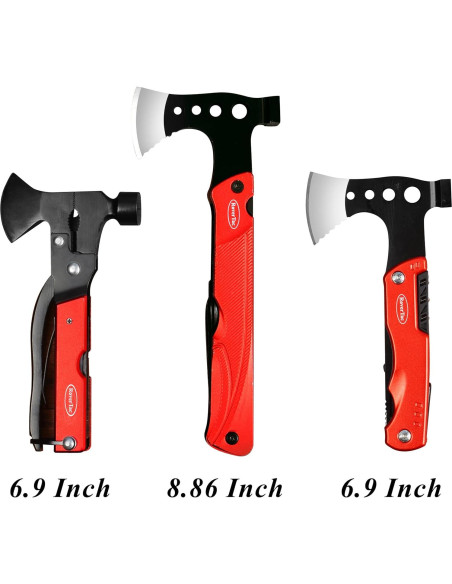 Hacha Multiherramienta RoverTac 14-en-1 para Camping y Supervivencia