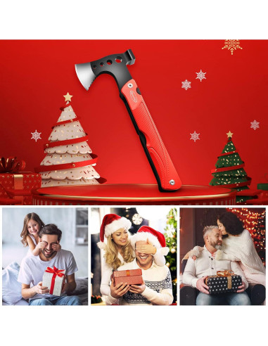 Hacha Multiherramienta RoverTac 14-en-1 para Camping y Supervivencia