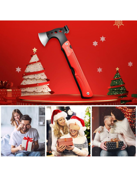 Hacha Multiherramienta RoverTac 14-en-1 para Camping y Supervivencia