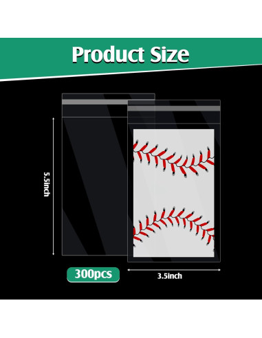 Fundas para Tarjetas Coleccionables Lewtemi 300 Pcs 8.9x14 cm