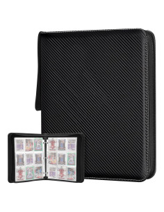 Carpeta de Tarjetas Coleccionables HYMENEX 900 Bolsillos Negra