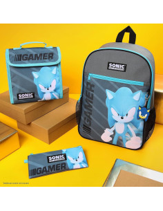 Mochila Escolar Sonic The Hedgehog 4 Piezas Niños 2