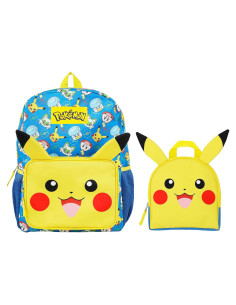 Mochila y Estuche Pikachu Bioworld 2 Piezas 40 cm para Niños