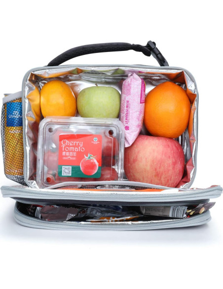 Caja de Almuerzo Aislada Amersun para Niños 4L Negra