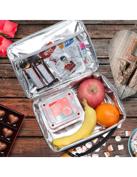 Caja de Almuerzo Aislada Amersun para Niños 4L Negra