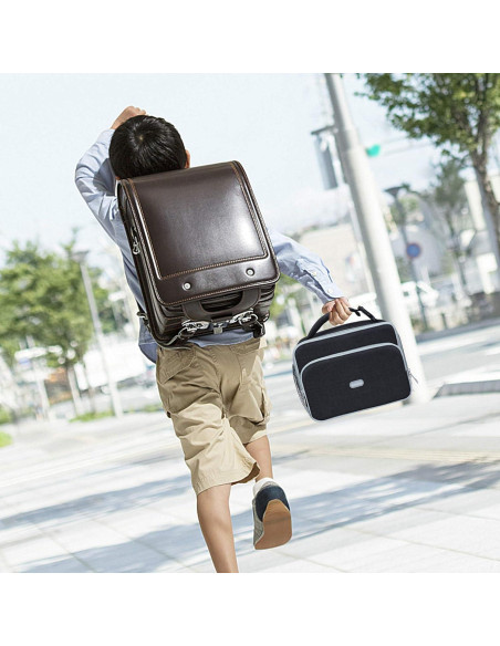 Caja de Almuerzo Aislada Amersun para Niños 4L Negra