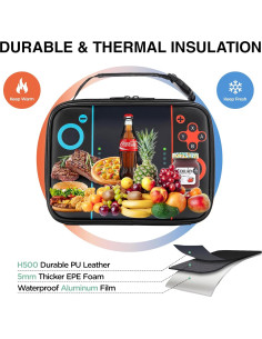 Lonchera Aislada Gamer Hairao - Bolsa de Almuerzo 3.4kg 2