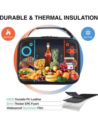 Lonchera Aislada Gamer Hairao - Bolsa de Almuerzo 3.4kg