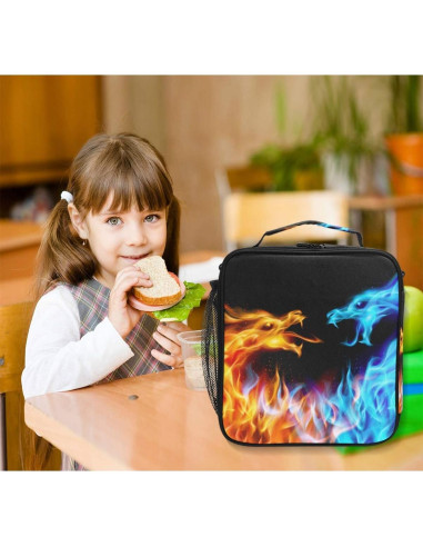 Bolsa Térmica Aislante AUUXVA Dragones Llamativos 24.1L