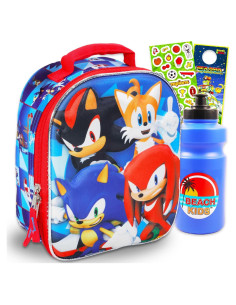 Caja de Almuerzo Sonic the Hedgehog con Bolsa y Botella 2L