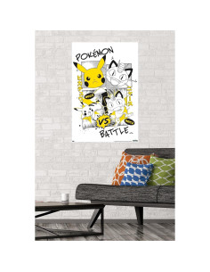 Póster de Pared Pokémon Anime de Batalla Trends International 86.36x56.83 cm 2