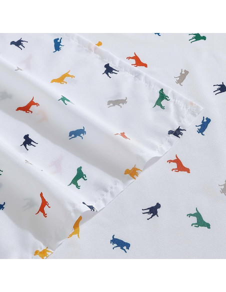 Sábanas Queen Eddie Bauer Niños Buddy el Perro Microfibra Sábanas Queen Eddie Bauer Niños Buddy el Perro Microfibra