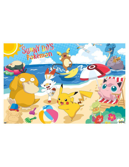 Póster de Playa Pokémon Trends International 56.8x86.4 cm
