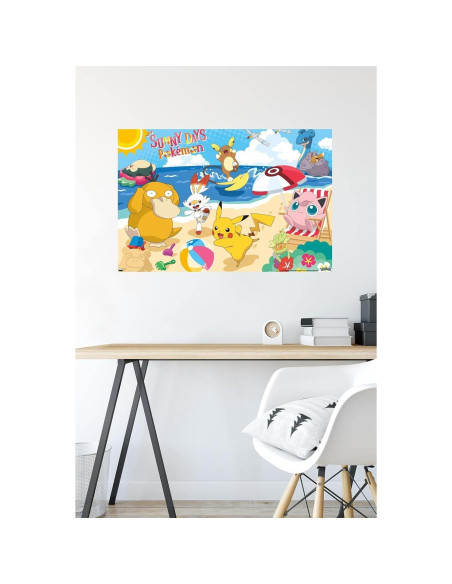 Póster de Playa Pokémon Trends International 56.8x86.4 cm