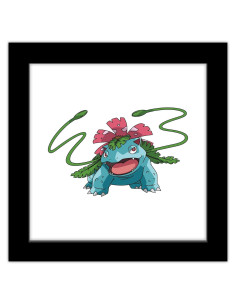 Arte de Pared Gallery Pops Pokemon Venusaur con Marco Negro 30.48 cm