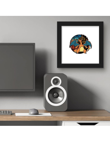 Póster de Arte Pokémon Wagara Charizard 30.48x30.48cm Trends