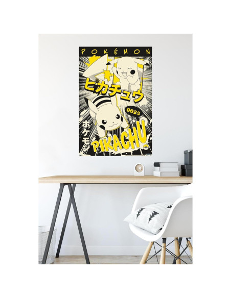 Póster de Pared Pokémon Pikachu Anime Trends 86.36x56.83cm