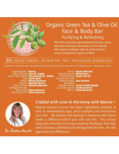 Barra de Jabón Natural Solution Aceite de Oliva y Té Verde 6 Unidades 2