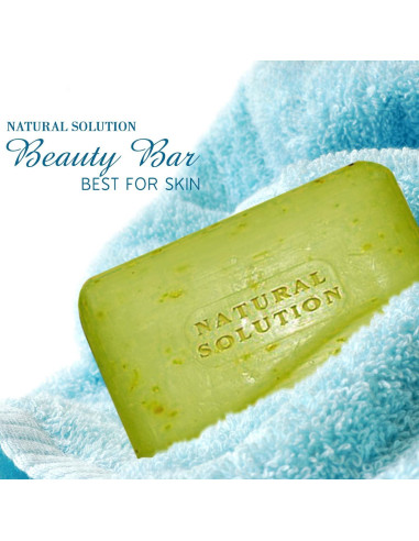 Barra de Jabón Natural Solution Aceite de Oliva y Té Verde 6 Unidades